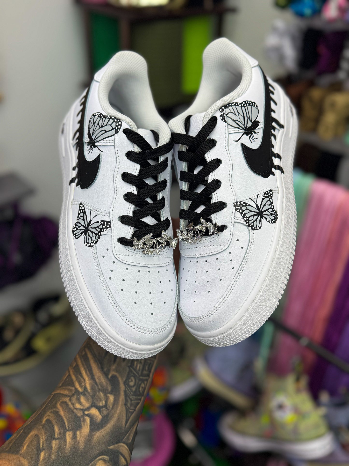 Custom butterfly charms Air force 1