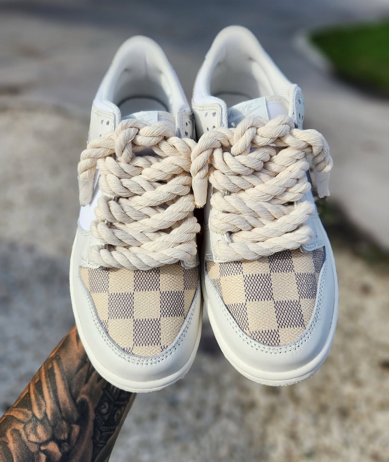 Louis Vuitton Custom Cuero auténtico